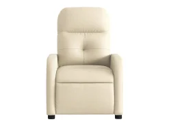 Clearance Poltrona Confortável | Poltrona reclinável elétrica tecido cor SHL409166 Creme