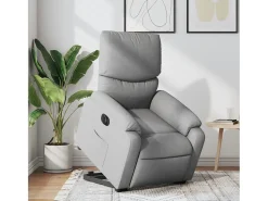 Poltrona* Poltrona Confortável | Poltrona reclinável elevatória elétrica tecido -claro SHL464898 Cinzento