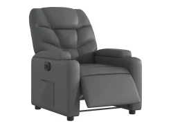 Poltrona* Poltrona Confortável | Poltrona reclinável elétrica couro artificial SHL794960 Cinzento