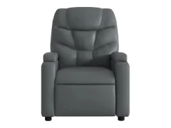 Poltrona* Poltrona Confortável | Poltrona reclinável elétrica couro artificial SHL794960 Cinzento