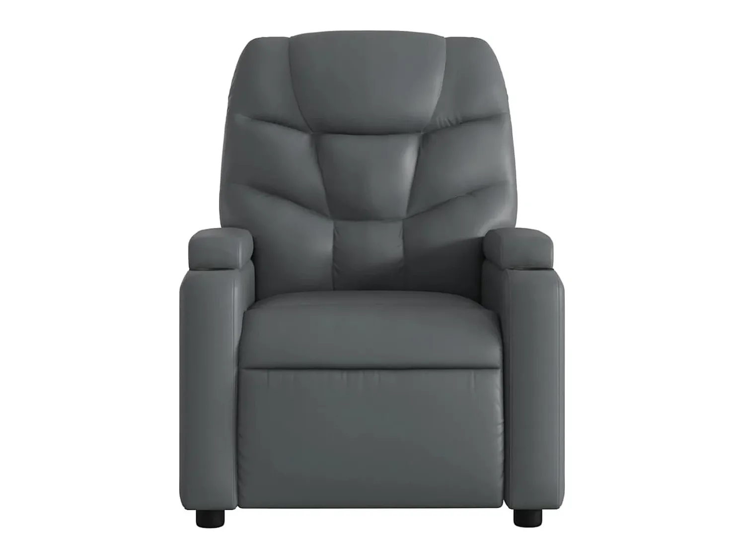 Poltrona* Poltrona Confortável | Poltrona reclinável elétrica couro artificial SHL794960 Cinzento
