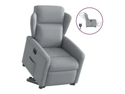 Poltrona* Poltrona Confortável | Poltrona reclinável elevatória elétrica tecido -claro SHL341699 Cinzento