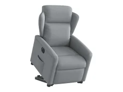 Poltrona* Poltrona Confortável | Poltrona reclinável elevatória elétrica tecido -claro SHL341699 Cinzento