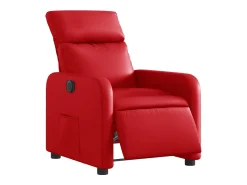 Poltrona* Poltrona Confortável | Poltrona reclinável elétrica couro artificial SHL636142 Vermelho
