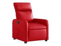 Poltrona* Poltrona Confortável | Poltrona reclinável elétrica couro artificial SHL636142 Vermelho