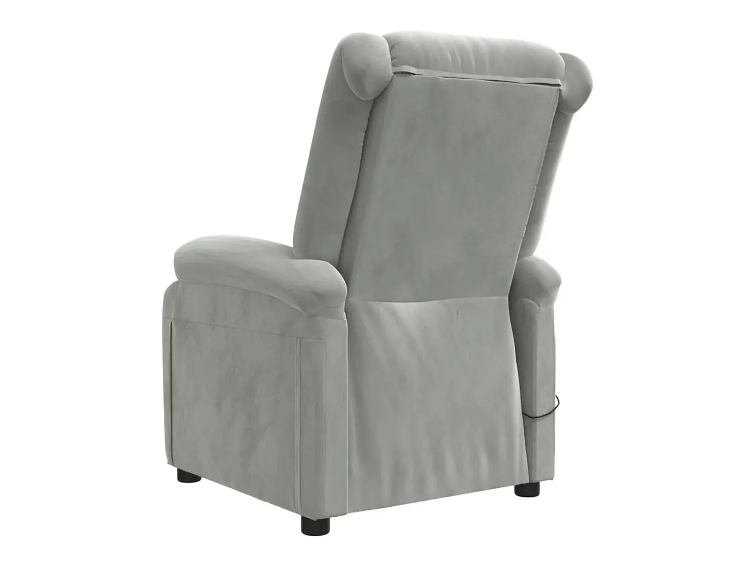 Poltrona| Poltrona Confortável | Poltrona reclinável elétrica veludo -claro SHL228168 Cinzento