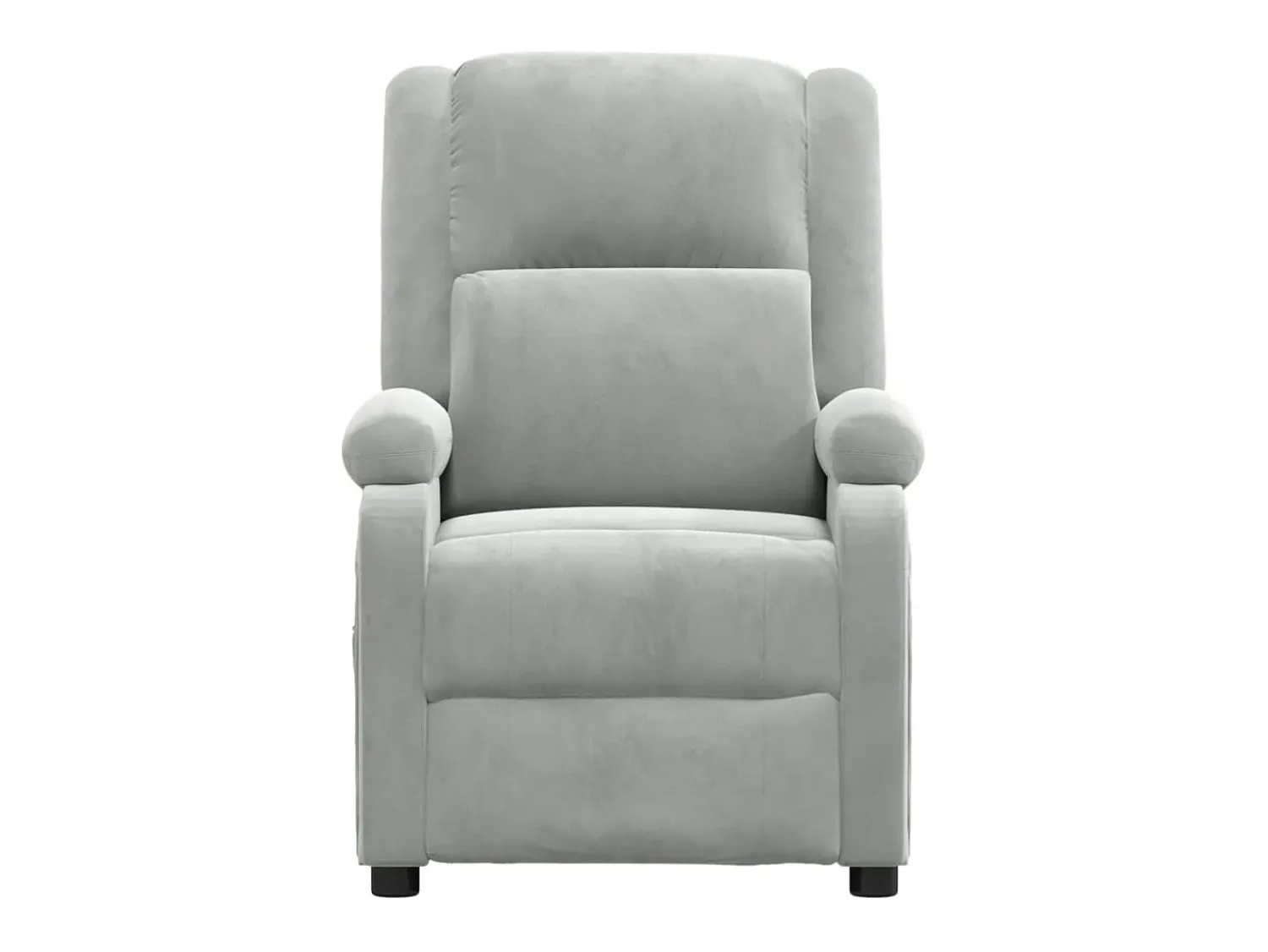 Poltrona| Poltrona Confortável | Poltrona reclinável elétrica veludo -claro SHL228168 Cinzento