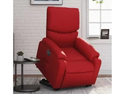 Online Poltrona Confortável | Poltrona reclinável elevatória elétrica couro artif. SHL468315 Vermelho