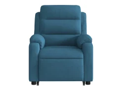 Clearance Poltrona Confortável | Poltrona reclinável elevatória veludo SHL756211 Azul