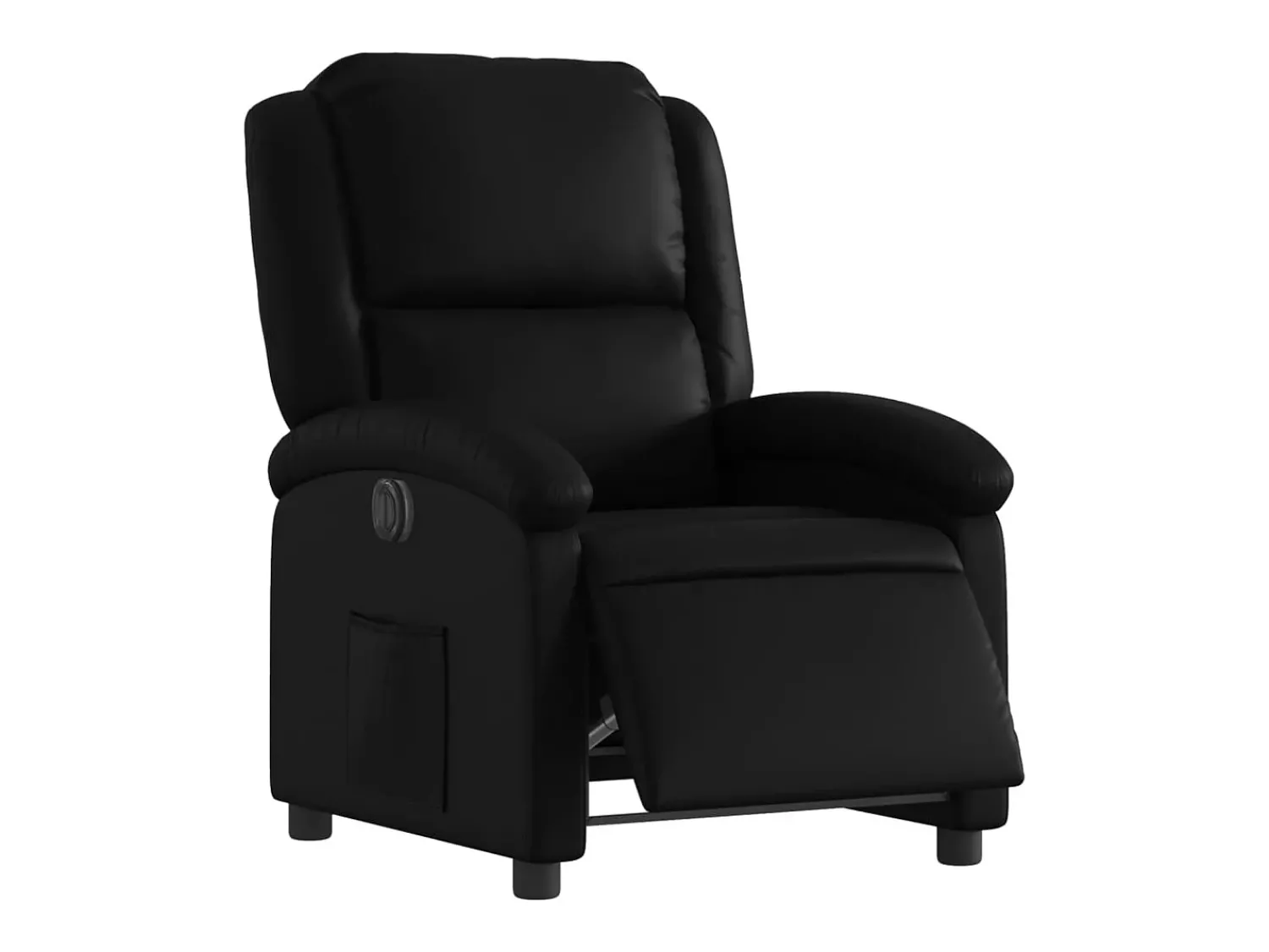 Poltrona| Poltrona Confortável | Poltrona reclinável elétrica couro artificial SHL393404 Preto