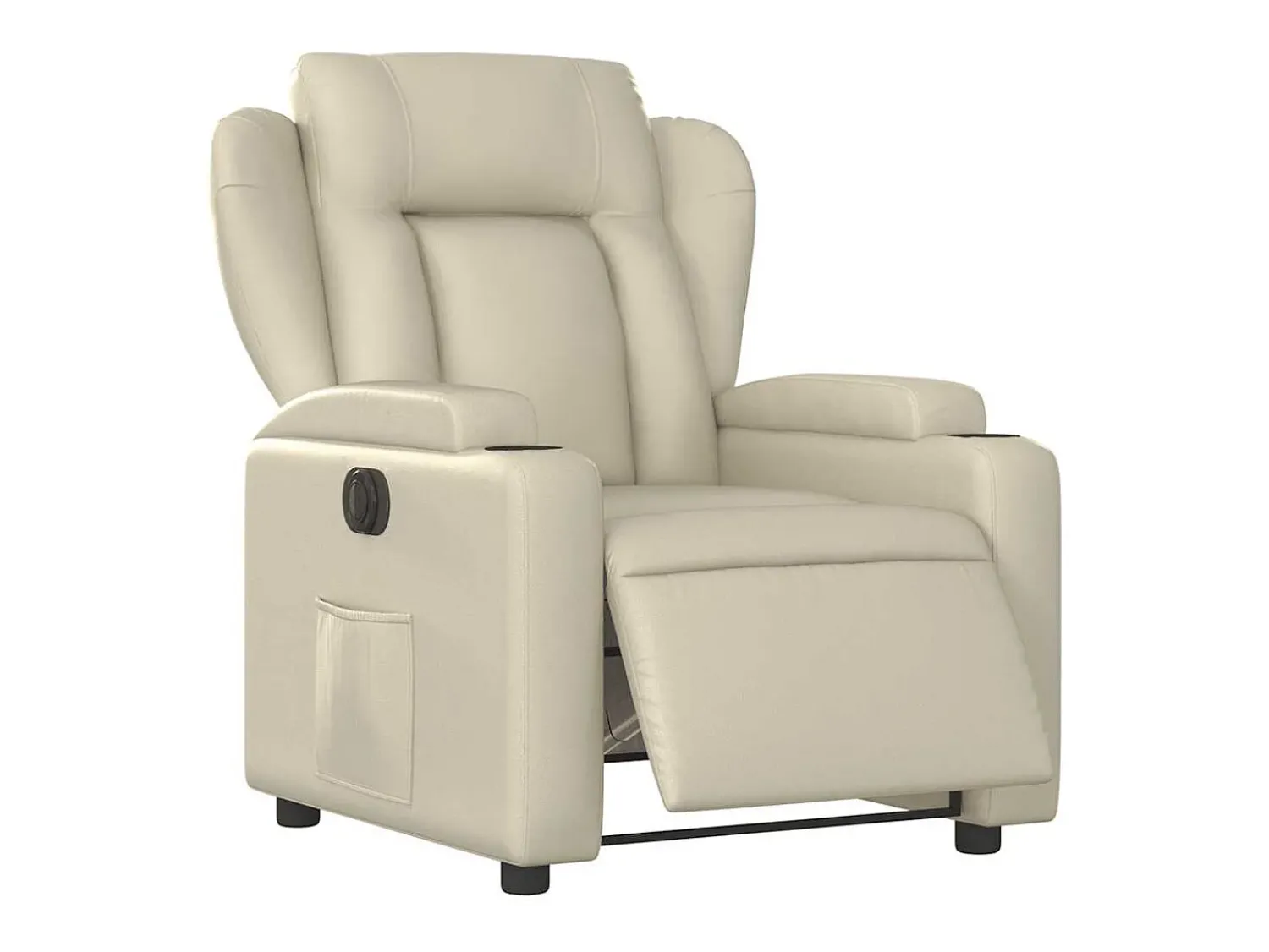 Poltrona Confortável | Poltrona reclinável elétrica couro artificial cor SHL50830^ Poltrona