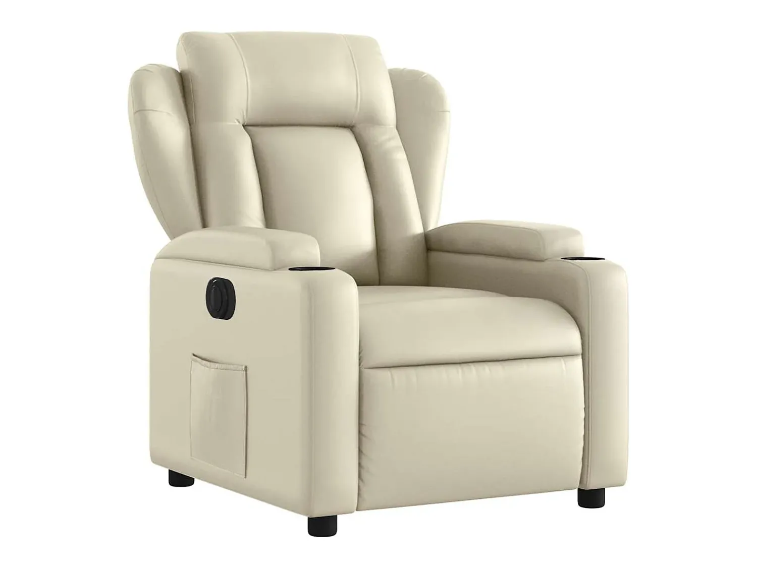 Poltrona Confortável | Poltrona reclinável elétrica couro artificial cor SHL50830^ Poltrona