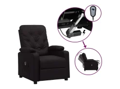 Poltrona Confortável | Poltrona reclinável elétrica couro artificial SHL69420^ Poltrona