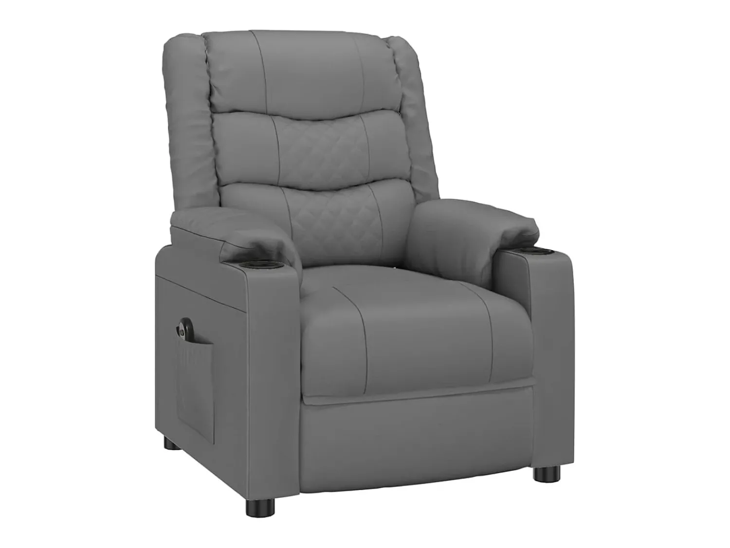 Poltrona Confortável | Poltrona reclinável elétrica couro artificial SHL408852^ Poltrona