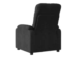 Best Poltrona Confortável | Poltrona reclinável elétrica tecido de microfibra SHL284169 Preto