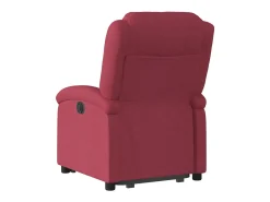 New Poltrona Confortável | Poltrona reclinável elevatória tecido tinto SHL688330 Vermelho