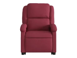 New Poltrona Confortável | Poltrona reclinável elevatória tecido tinto SHL688330 Vermelho