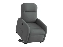 Poltrona* Poltrona Confortável | Poltrona reclinável elevatória tecido cinzento-escuro SHL366755 Cinza antracite
