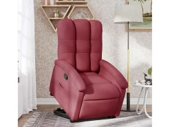 Poltrona* Poltrona Confortável | Poltrona reclinável elevatória tecido tinto SHL504743 Vermelho