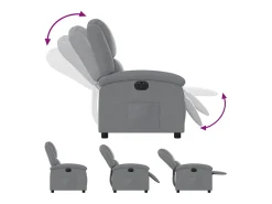 Poltrona* Poltrona Confortável | Poltrona reclinável elétrica tecido -claro SHL252949 Cinzento
