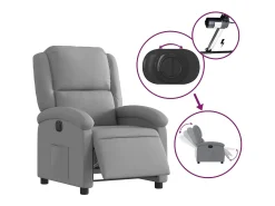 Poltrona* Poltrona Confortável | Poltrona reclinável elétrica tecido -claro SHL252949 Cinzento