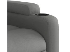 Clearance Poltrona Confortável | Poltrona reclinável em tecido cinza escuro SHL269246 Cinza antracite