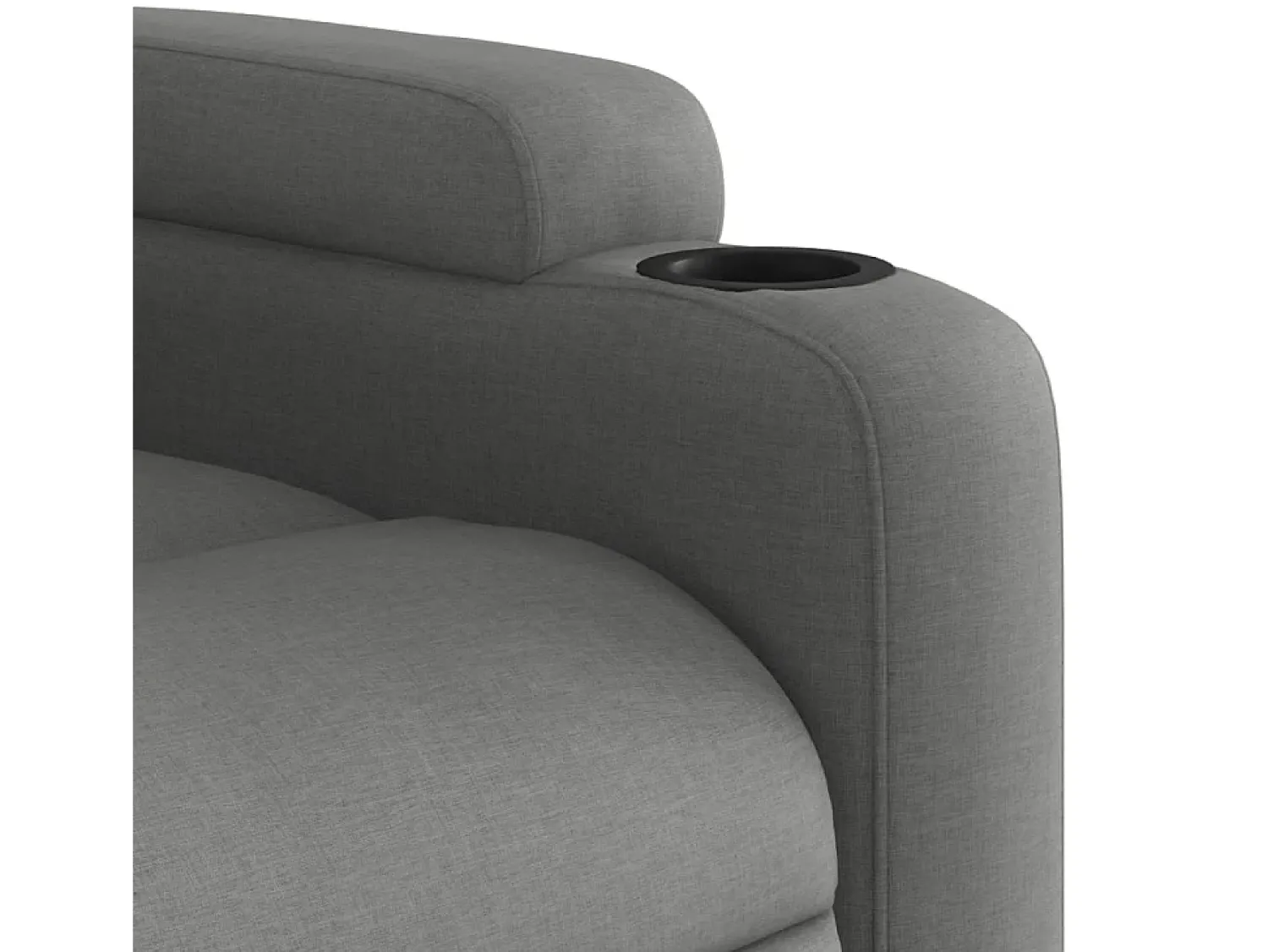 Clearance Poltrona Confortável | Poltrona reclinável em tecido cinza escuro SHL269246 Cinza antracite
