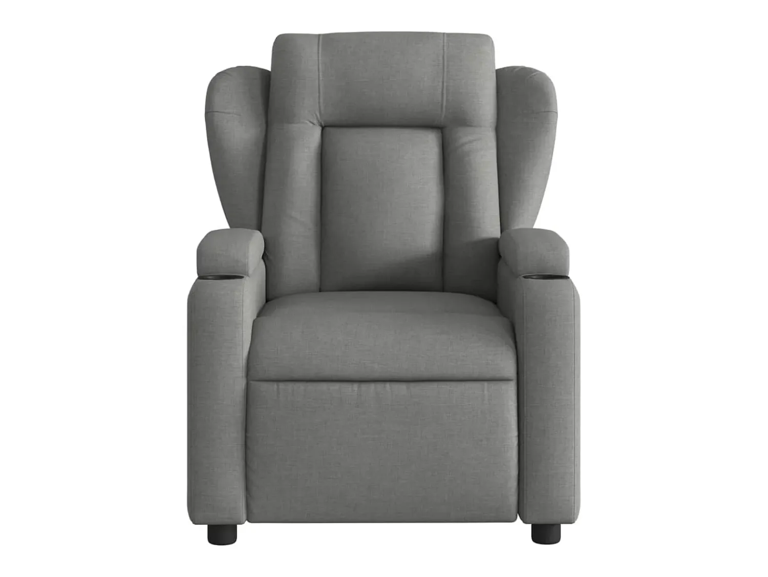 Clearance Poltrona Confortável | Poltrona reclinável em tecido cinza escuro SHL269246 Cinza antracite