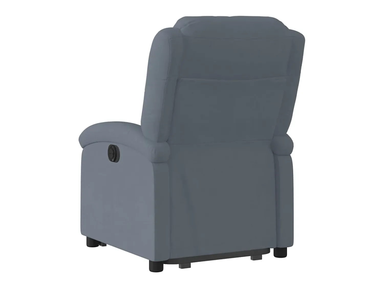 Clearance Poltrona Confortável | Poltrona reclinável elevatória veludo cinzento-escuro SHL137777 Cinza antracite
