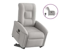 Poltrona* Poltrona Confortável | Poltrona reclinável elevatória elétrica tecido -nublado SHL611386 Cinzento