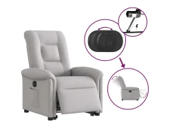 Poltrona* Poltrona Confortável | Poltrona reclinável elevatória elétrica tecido -nublado SHL611386 Cinzento
