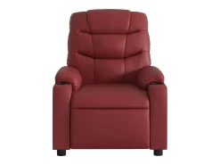 Online Poltrona Confortável | Poltrona reclinável elétrica couro artificial tinto SHL568440 Vermelho