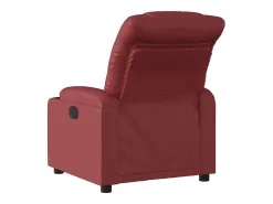 Online Poltrona Confortável | Poltrona reclinável elétrica couro artificial tinto SHL568440 Vermelho