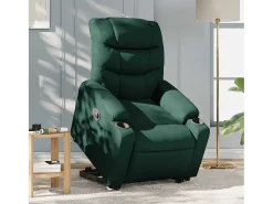 Poltrona* Poltrona Confortável | Poltrona reclinável elevatória tecido verde-escuro SHL605551 Verde pinho