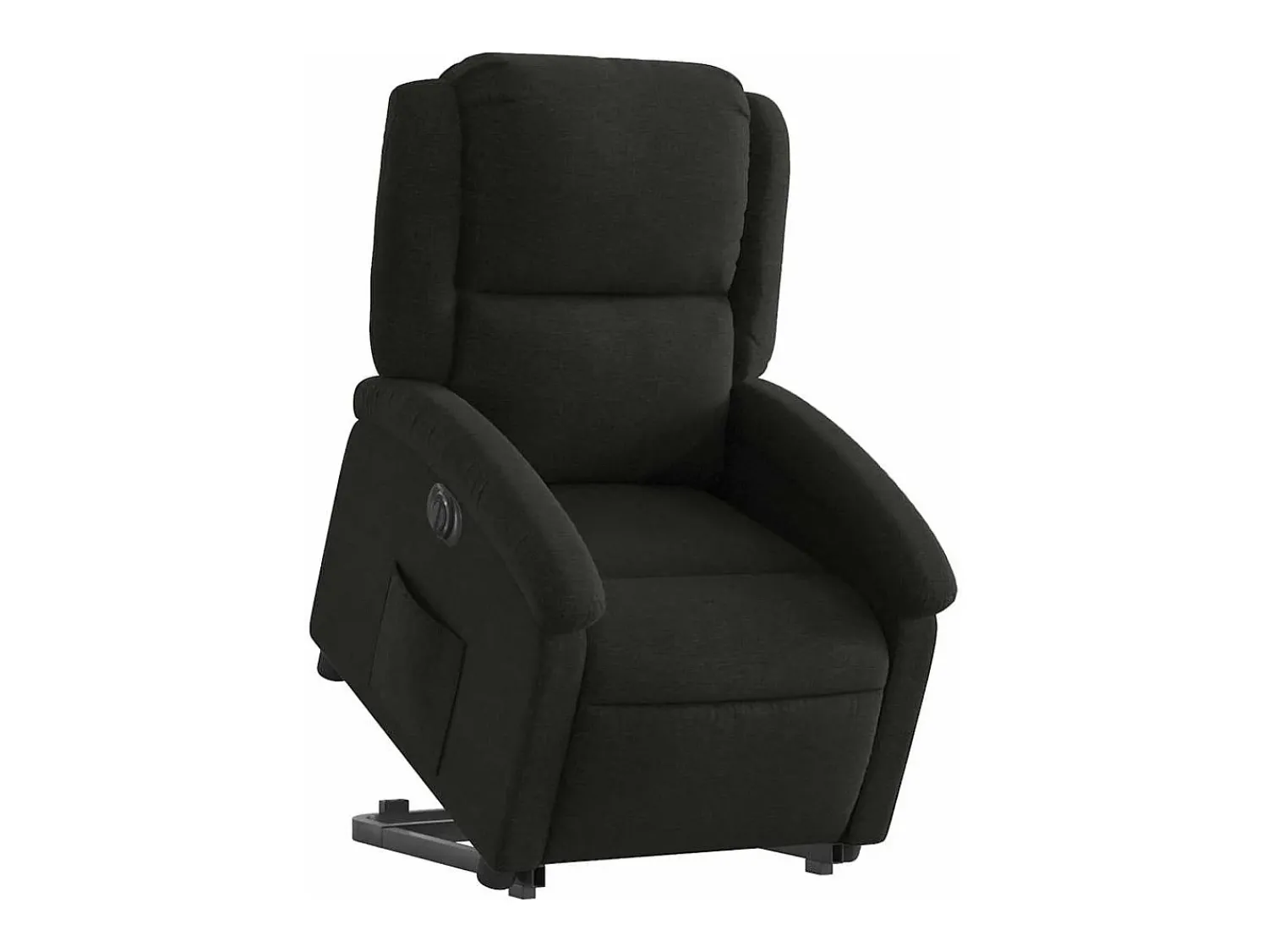 Poltrona| Poltrona Confortável | Poltrona reclinável elevatória elétrica tecido SHL360050 Preto