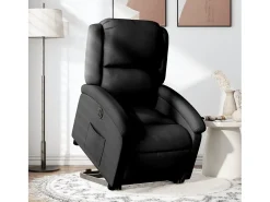 Poltrona| Poltrona Confortável | Poltrona reclinável elevatória elétrica tecido SHL360050 Preto