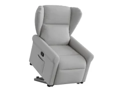 Poltrona Confortável | Poltrona reclinável elevatória tecido -nublado SHL982689 Cinzento