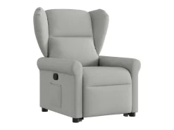 Poltrona Confortável | Poltrona reclinável elevatória tecido -nublado SHL982689 Cinzento
