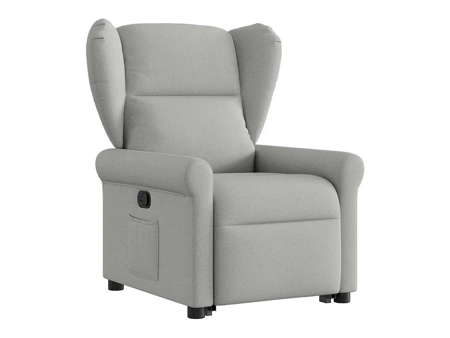 Poltrona Confortável | Poltrona reclinável elevatória tecido -nublado SHL982689 Cinzento