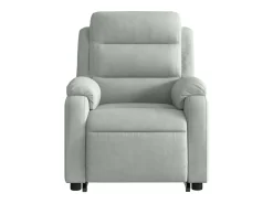 Poltrona* Poltrona Confortável | Poltrona reclinável elevatória elétrica veludo -claro SHL590608 Cinzento