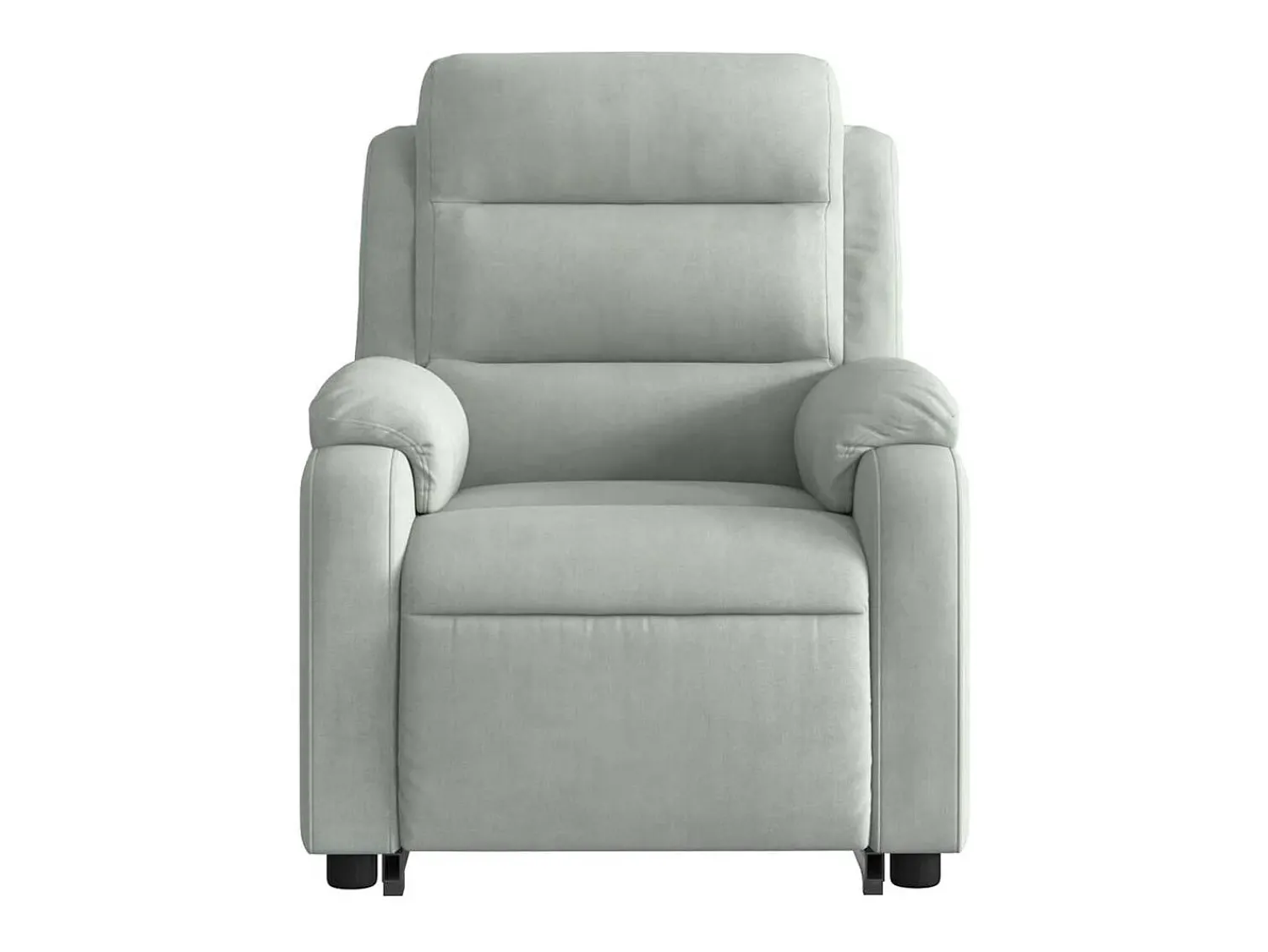 Poltrona* Poltrona Confortável | Poltrona reclinável elevatória elétrica veludo -claro SHL590608 Cinzento