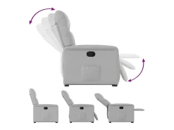 Poltrona* Poltrona Confortável | Poltrona reclinável elevatória tecido -nublado SHL649921 Cinzento