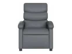 Poltrona* Poltrona Confortável | Poltrona reclinável elétrica couro artificial SHL500092 Cinzento