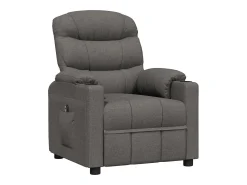 Poltrona Confortável | Poltrona reclinável elétrica tecido cinzento-escuro SHL761105^ Poltrona