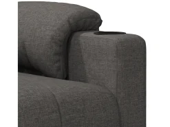 Poltrona Confortável | Poltrona reclinável elétrica tecido cinzento-escuro SHL761105^ Poltrona