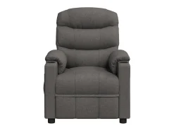 Poltrona Confortável | Poltrona reclinável elétrica tecido cinzento-escuro SHL761105^ Poltrona