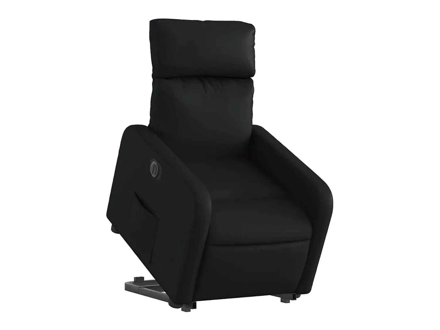 Online Poltrona Confortável | Poltrona reclinável elevatória elétrica couro artificial SHL900780 Preto