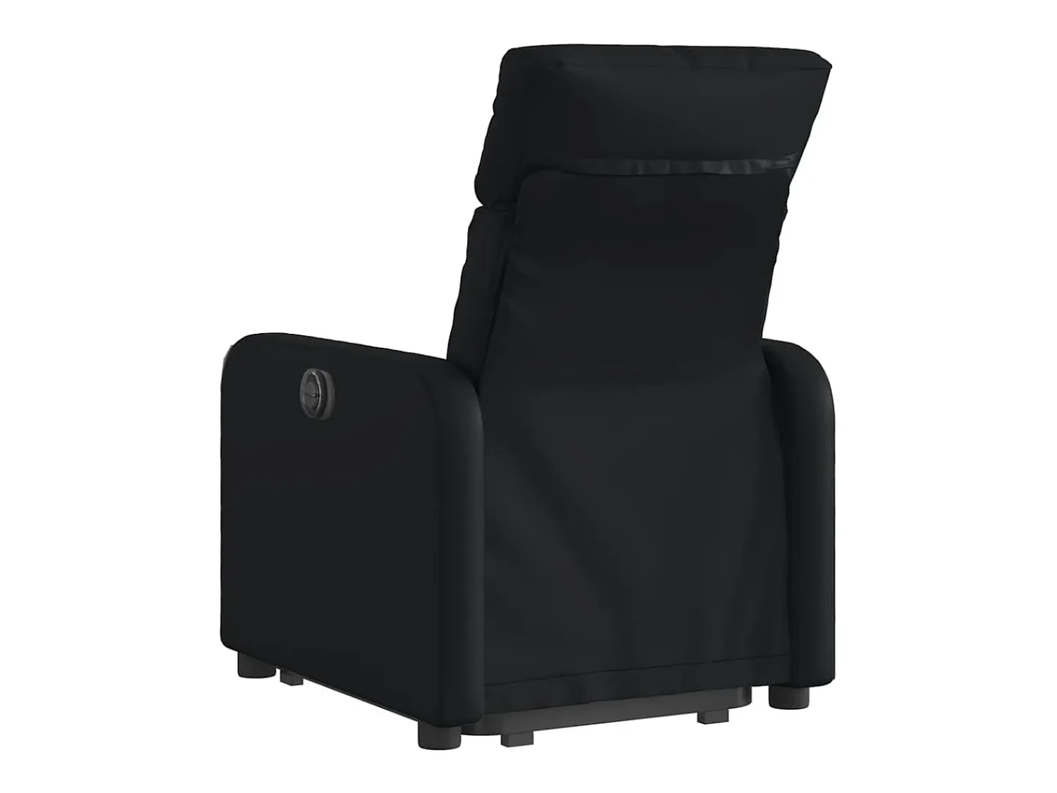 Online Poltrona Confortável | Poltrona reclinável elevatória elétrica couro artificial SHL900780 Preto