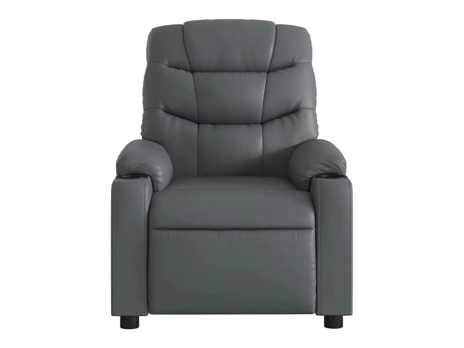 Poltrona* Poltrona Confortável | Poltrona reclinável elétrica couro artificial SHL789794 Cinzento