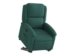 Poltrona| Poltrona Confortável | Poltrona reclinável elevatória tecido verde-escuro SHL828672 Verde pinho